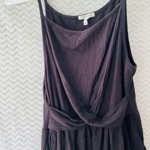Maurices Black Ruched Wrap Tank Top